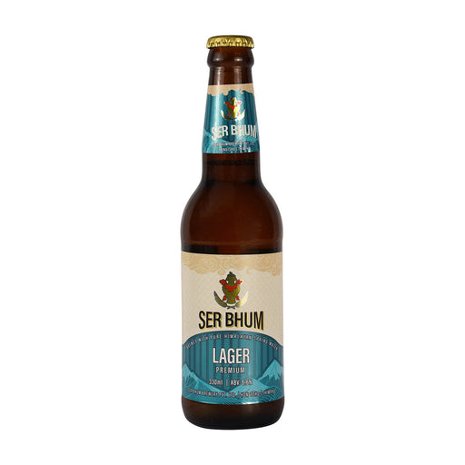 Serbhum Lager Premium, 330ml, ABV. 6.6%, Bhutanese Beer, Druksell