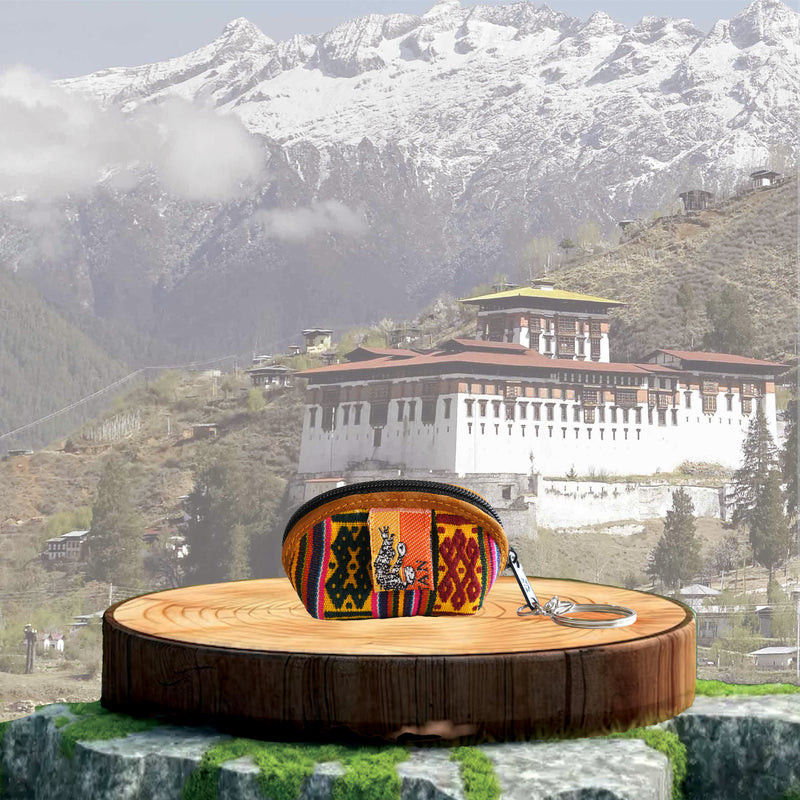 Bhutanese Traditional Textile Purse - Gho & Kira Design