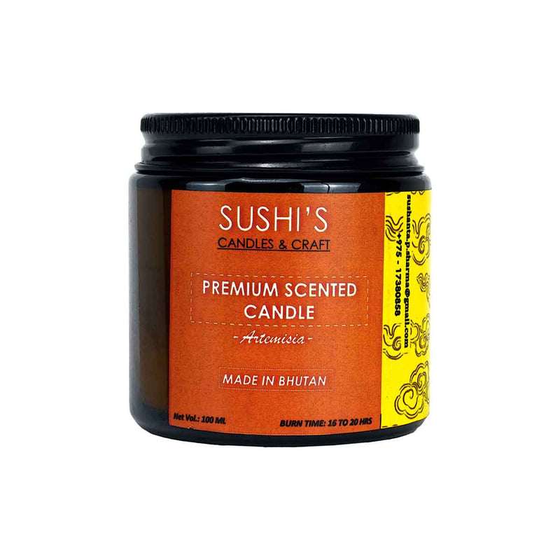 Premium Scented Candle, Cedar, Artemisia, Sushi's Candles and Crafts