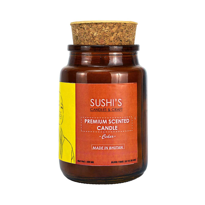 Premium Scented Candle, Cedar, Artemisia, Sushi's Candles and Crafts
