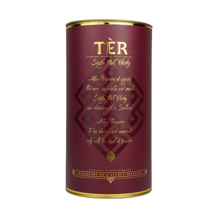 TER, Aged 18 years single malt whiskey from Bhutan, 700ml, Bhutan Army welfare Project, Limited Edition for 116th National Day