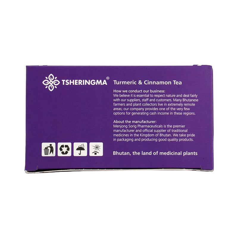 Tsheringma Turmeric & Cinnamon Tea, 25g,  25 tea bags, Menjong Sorig