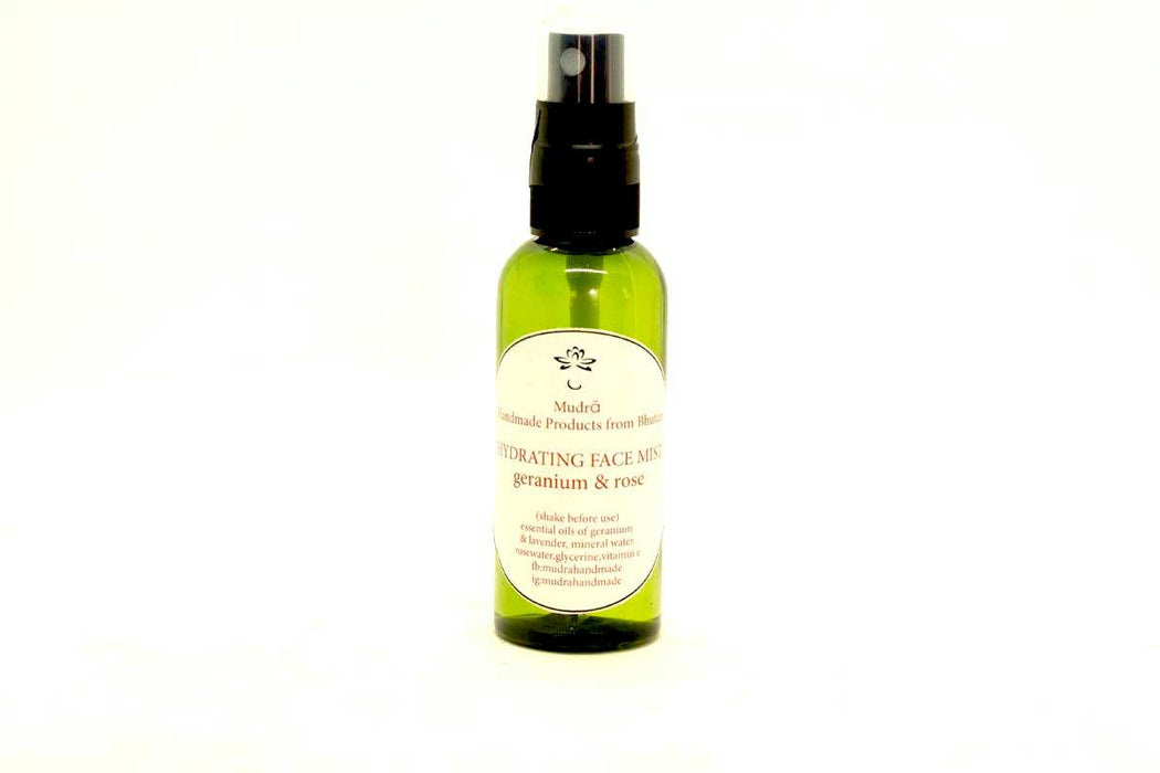 Hydrating face mist from Geranium & Rose, Mudra