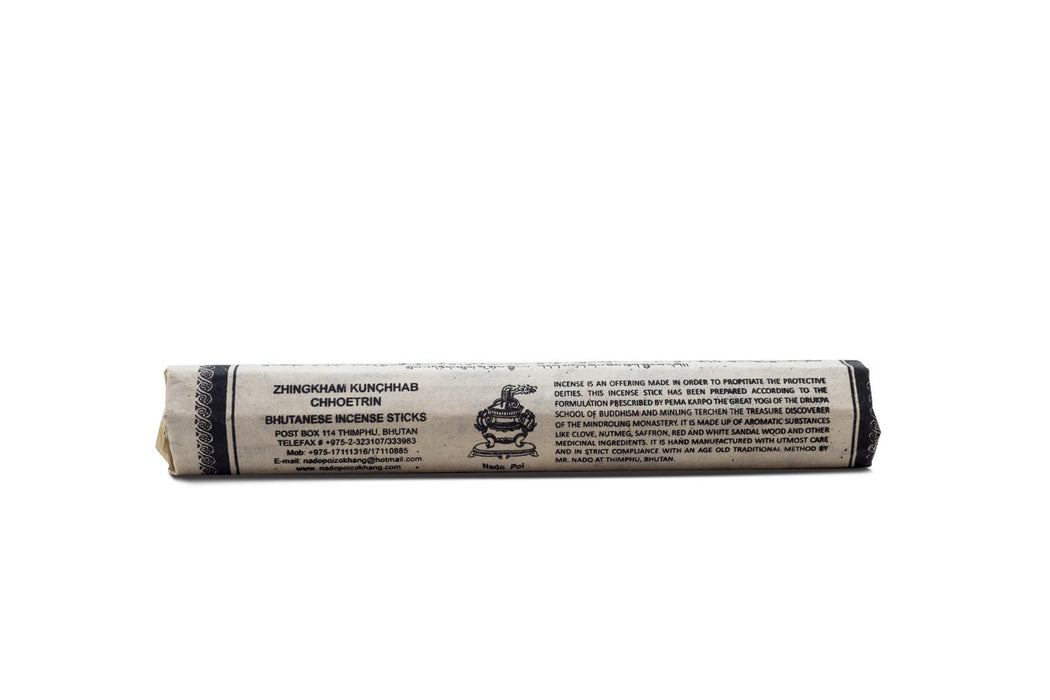 Zhingkham Kunchhb Chhoetrin (Bhutanese incense stick) - Druksell.com