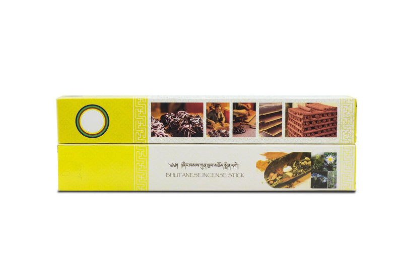 Bhutanese Yellow Incense Box, 150g, Nado Poizokhang