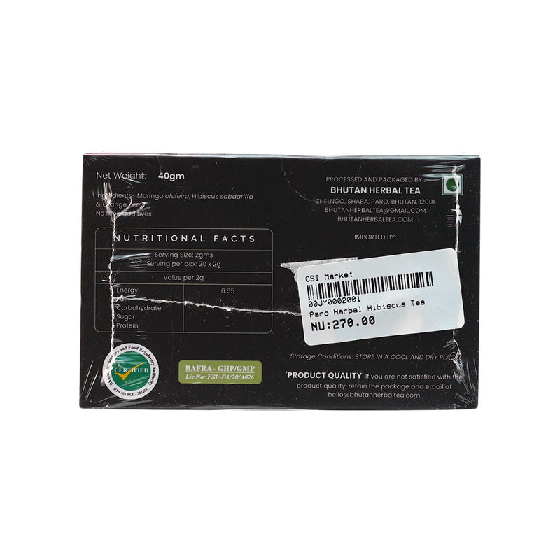 Hibiscus Moringa Infusion | Bhutan Herbal Tea | Druksell