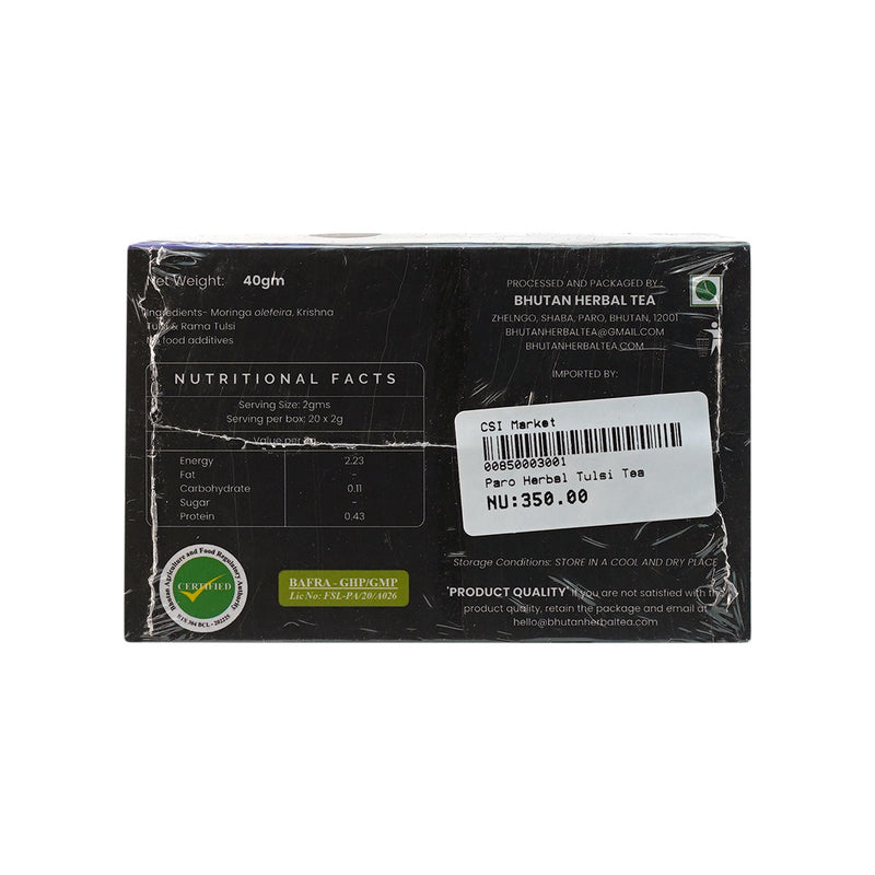 Tulsi Moringa Infusion | Bhutan Herbal Tea | Druksell