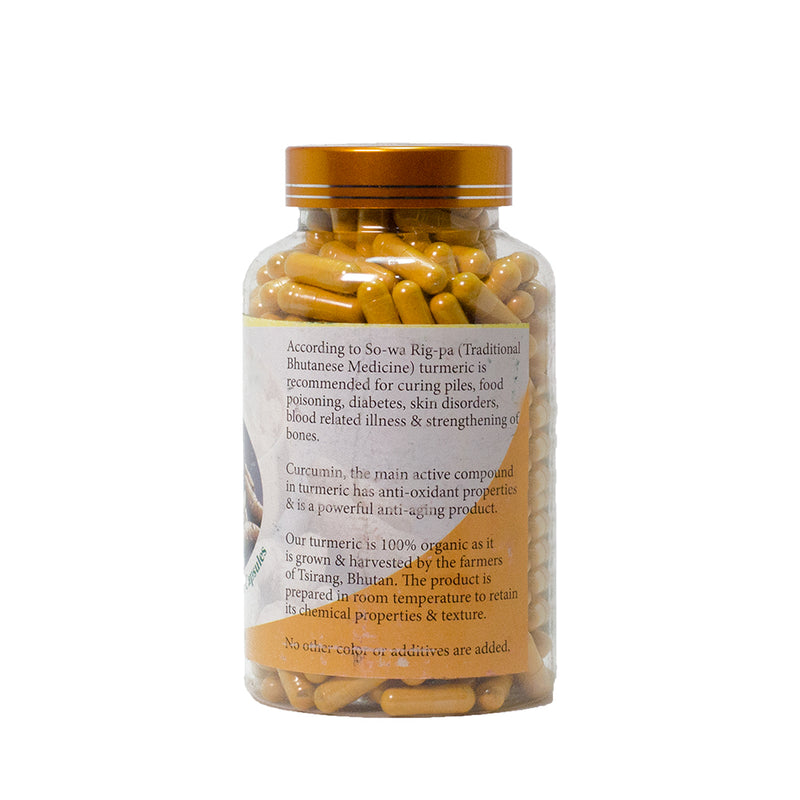 Turmeric Capsule, 350 Capsules | Menjong Sorig | Druksell.com