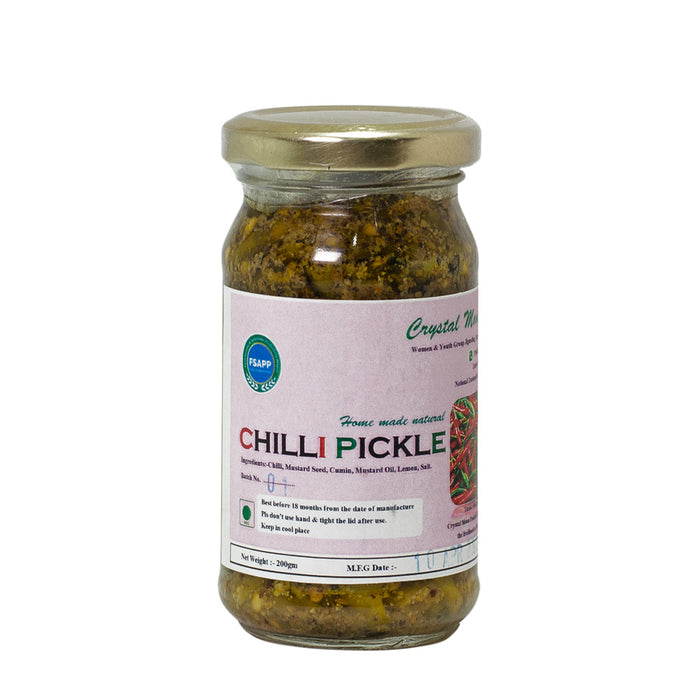 Chilli  Pickle, 315g, Crystal Moon Products, Chilies of Bhutan, spices of Bhutan, Chilli
