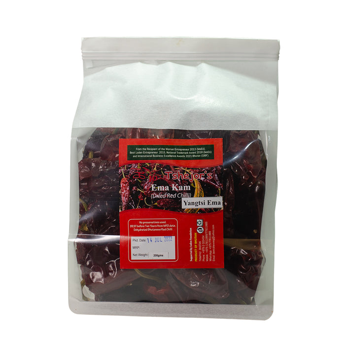 Dried Red Chilli( Yangtsi Ema, Urka Chili)