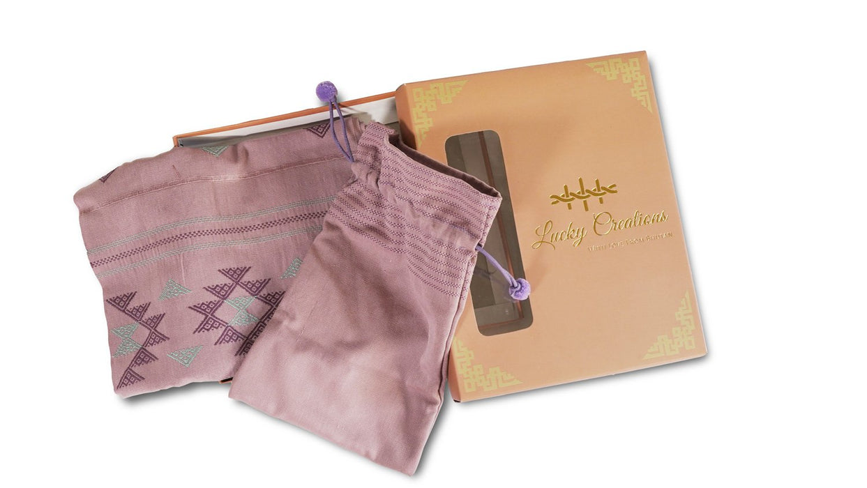 Scarf & Pouch (Pink pattern) gift pack, Lucky Creation