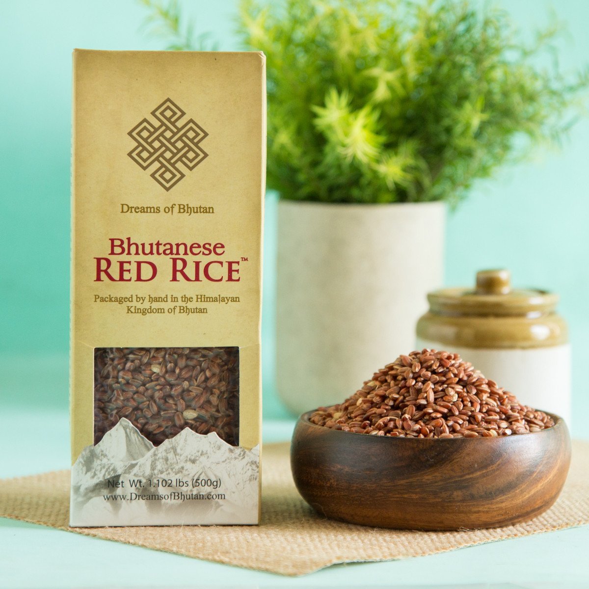 Bhutan Red Rice, 500g, Dreams of Bhutan